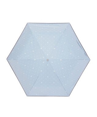 MOONBAT POLO RALPH LAUREN（ポロ ラルフローレン）晴雨兼用日傘 ドット 遮光率100% 遮熱 遮熱 UV ペールスカイ