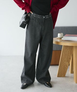 CRAFT STANDARD BOUTIQUE ホックワイドパンツ Black