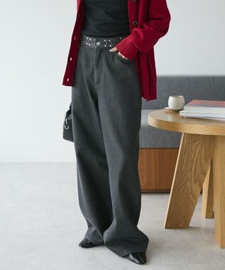 CRAFT STANDARD BOUTIQUE ホックワイドパンツ Black