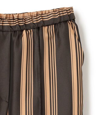 JOSEPH ビッグストライプ　キャロットトラウザーズ Beige/black