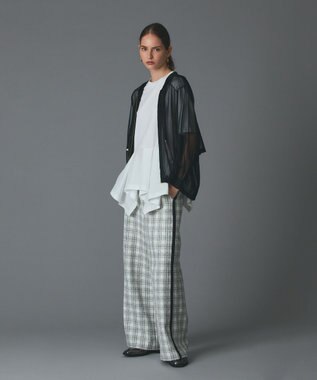 GRACE CONTINENTAL ペプラムカットトップ ホワイト