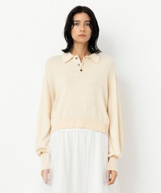 NAVE 【Nave・手洗い可】ポロニット アイボリー系