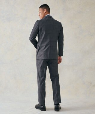 J.PRESS MEN 【J.PRESS MOVING】REDA 1865 メランジウィンドーペーン スラックス グレー系4