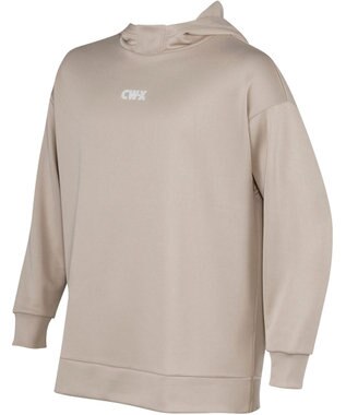 CW-X 【UNISEX】 CW-X 【STYLE FREE】 フードつき スポーツ プルオーバー 長袖 スウェット パーカー トップス ユニセックス DLR189 /ワコール ベージュ