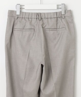 J.PRESS LADIES L 【セットアップ対応・洗える・UVケア・速乾】 OXIJEWELストレッチ テーパード パンツ ライトグレー系