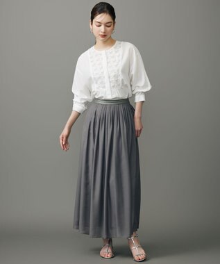 自由区 S シアージオメトリックジャカードプルオーバー ブラウス オフ