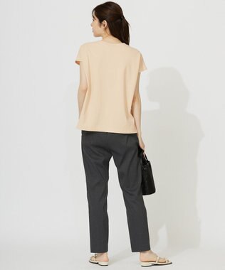 ANY SIS S 【洗える】ビジュー付き カットソー イエロー