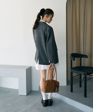 earth music&ecology テーラードジャケット Glen Check