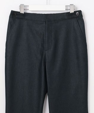 J.PRESS LADIES 【WEB限定・洗える】シャンブレーサテン テーパード パンツ 【WEB限定】ネイビーシャンブレー系