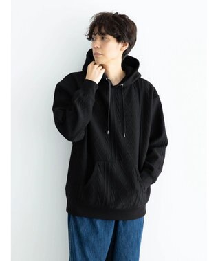 CRAFT STANDARD BOUTIQUE ケーブル柄カットパーカー1