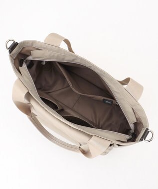 Y'SACCS ダブルタブ　トラベル2WAYトートバッグ ライトベージュ