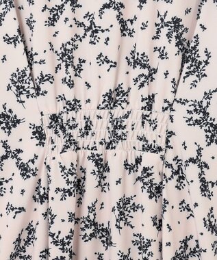 ANY SIS 【美人百花10月号掲載】ドルマンニット×プリントワンピース セット アイボリー系×ブラックニット