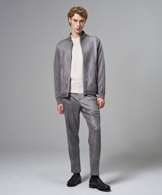 JOSEPH HOMME 【ストレッチ】レザーライクジャージー　ドロスト付きテーパードパンツ / PEGG CONVERTIBLE ライトグレー系