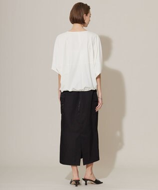 ICB 【接触冷感・UVカット・速乾・洗える】マットスキューバ ドルマンスリーブプルオーバー オフホワイト系