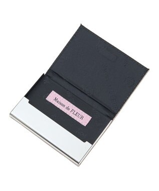 Maison de FLEUR パールビジューモノグラムカードケース Lavender
