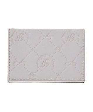 Maison de FLEUR パールビジューモノグラムカードケース Lavender