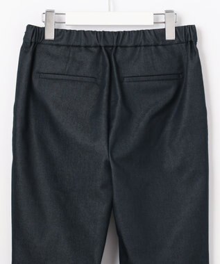 J.PRESS LADIES 【WEB限定・洗える】シャンブレーサテン テーパード パンツ 【WEB限定】ネイビーシャンブレー系