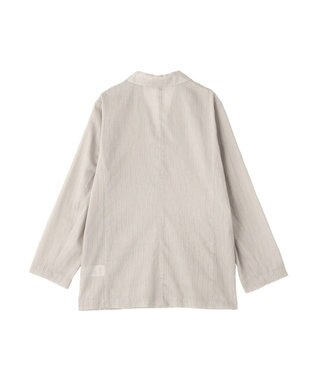AMERICAN HOLIC シアーストライプジャケット Gray Beige