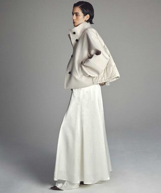 uncrave パディング×ボンディングコンビ コート エクリュ