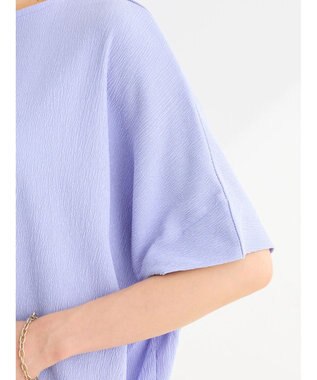 Green Parks 裾タック表面カットプルオーバー Purple