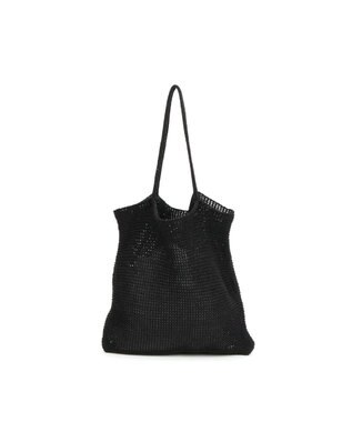 UNBILLION カシュカシュ cachecache / ラメ糸編みトートバッグ ブラック