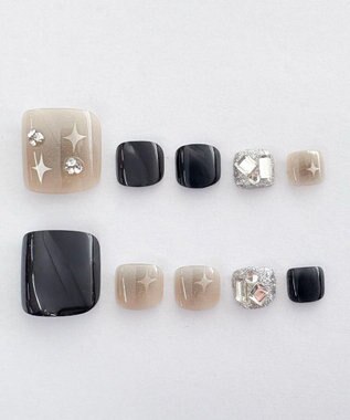 WEGO デザインフットネイルチップ 柄4