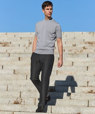 GOTAIRIKU セットアップ対応【カイテキ７機能】ドライジャージー パンツ_ヘリンボーン柄(26年モデル) グレー×ヘリンボーン柄