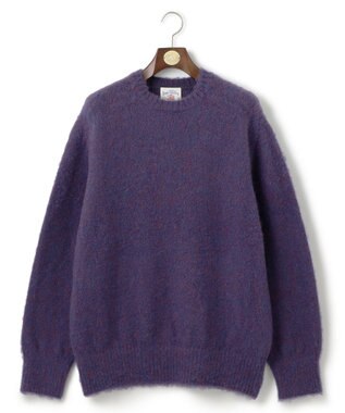 J.PRESS MEN 【J.PRESS ORIGINALS】Shaggy Dog Crew Neck Sweater / Japan Made パープル系