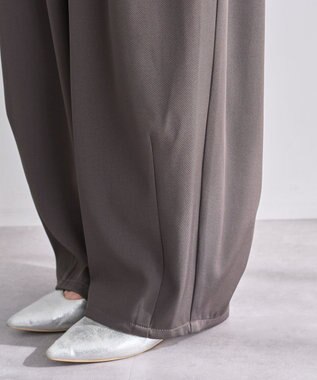 Green Parks ウエストタックイージーパンツ Charcoal Gray