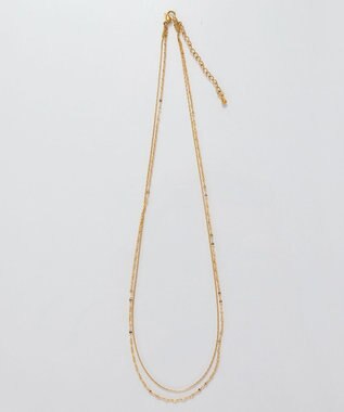 Phoebe 【金属アレルギー対応】ダブルチェーンネックレス　ゴールド/サージカルステンレス ゴールド