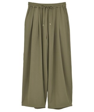 Green Parks ウエストタックイージーパンツ Khaki