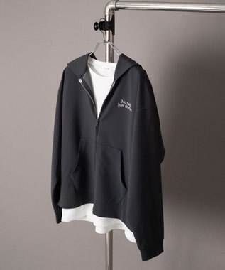 WEGO 【ユニセックス着用ITEM】アンサンブルZIPパーカー（LS） ブラック中濃色