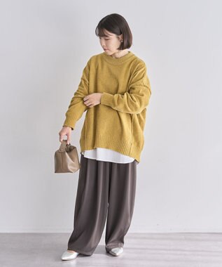 Green Parks ウエストタックイージーパンツ Charcoal Gray