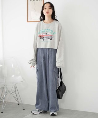 WEGO ヴィンテージライクショートスウェット 柄7