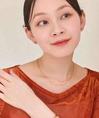 Phoebe 【金属アレルギー対応】ダブルチェーンネックレス　ゴールド/サージカルステンレス ゴールド