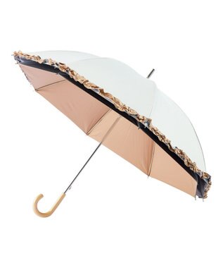 MOONBAT 断熱パラソル 二階建て フリル 日傘 遮熱 遮光 UV オフホワイト