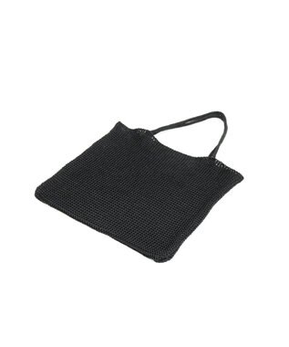 UNBILLION カシュカシュ cachecache / ラメ糸編みトートバッグ ブラック