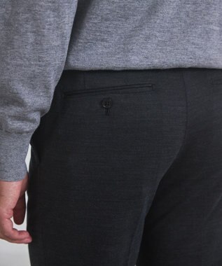 GOTAIRIKU セットアップ対応【洗える/ストレッチ/シワになりにくい】ウォッシャブルジャージー セットアップパンツ_無地（25年モデル） グレー系