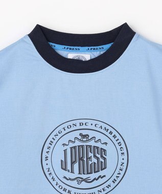 J.PRESS KIDS 【140-170cm】ビックロゴリンガー 半袖Ｔシャツ サックスブルー