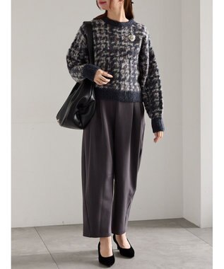 Te chichi ダンボールカーブパンツ チャコールグレー