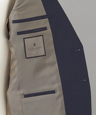 GOTAIRIKU 【御幸毛織】Superio160 ウールカシミヤ スーツ（ネイビーストライプ） ネイビー系8