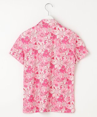 23区GOLF 【WOMEN】【UVケア/吸水速乾】スプリングフラワー柄 半袖ポロシャツ ピンク系5