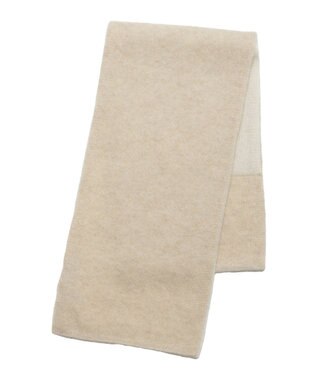 MOONBAT 【洗える】mila schon カシミヤ100%バイカラープチマフラー ベージュ