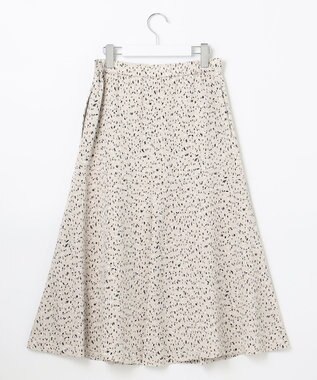 自由区 【洗える】スモールペタルプリント マーメイドスカート ライトグレー系5