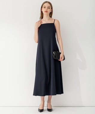 23区 【APPLAUDIR】マニフィークレースコンビ ドレス ネイビー系