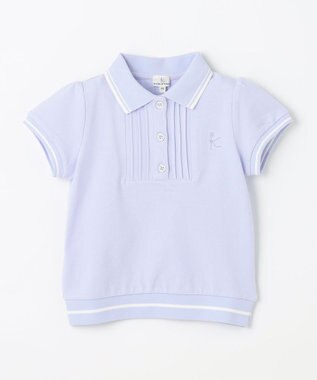 組曲 KIDS 【110-140㎝】ストレッチカノコ ポロシャツ サックスブルー