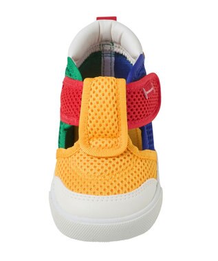 MIKI HOUSE HOT BISCUITS 【14-15cm】かかと顔 メッシュ セカンドベビーシューズ マルチカラー