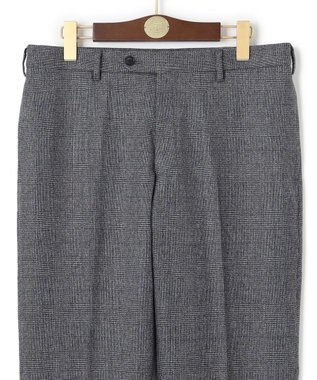 J.PRESS MEN 【ウォッシャブル可】トリートメントウール ストレッチグレナカートチェック スラックス ネイビー系4