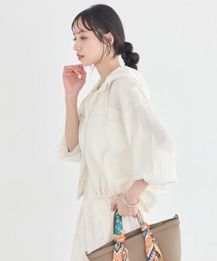 earth music&ecology 【予約】シアーシャツブルゾン アイボリー