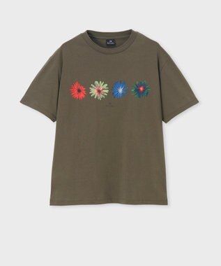 Paul Smith マルチ フローラル プリント 半袖Tシャツ カーキ